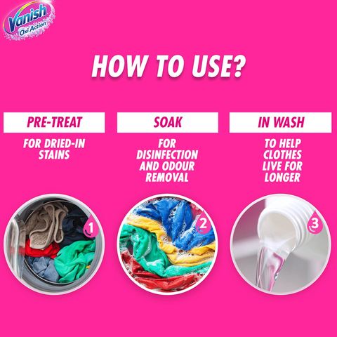 Vanish Liquid Laundry Fabric Stain Remover 1L
