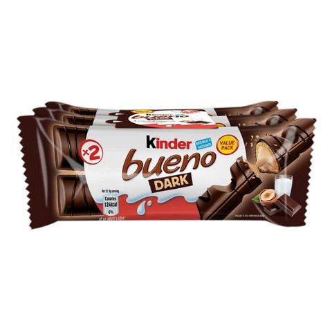 Kinder Bueno Dark Flowpack (T2 x 3 Pieces) 129g