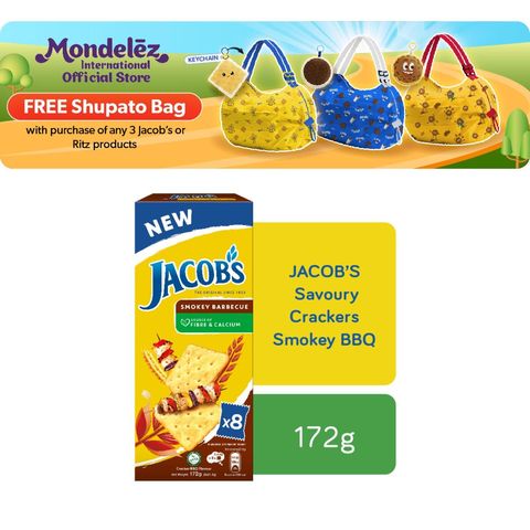 Jacob's Savoury Crackers Smokey BBQ 172g