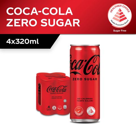 Coca-Cola Zero Sugar 4 x 320ml