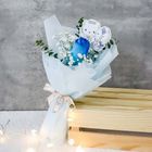 Flower Blue Rose with Hello Kitty & Dear Daniel Tag 1 Bouquet - SNBQ2203FP