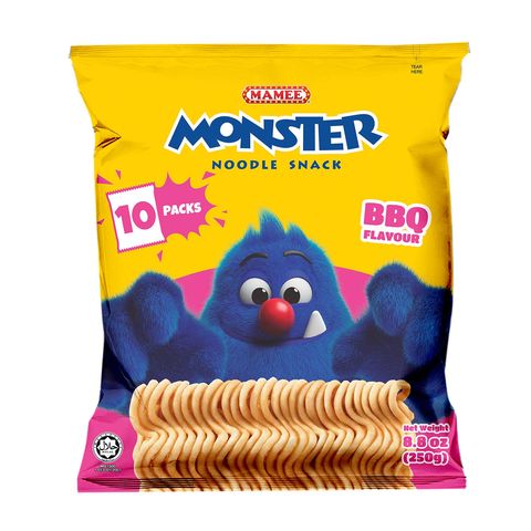 Mamee Monster Noodle Snack - BBQ 10s x 25g