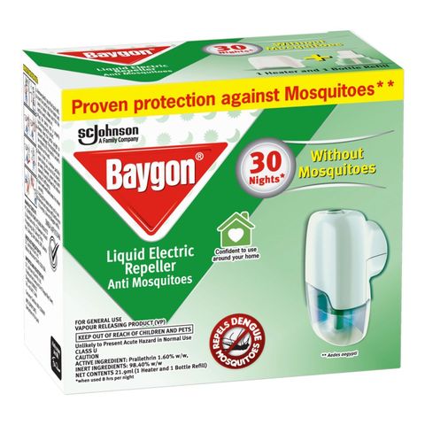Baygon Liquid Electric Repeller Starter 21.9ml