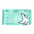 Cloversoft Organic Unbleached Bamboo Antibacterial Wipes, 40 sheets