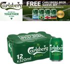[GWP Bundle] Carlsberg Pilsner 12s with Carlsberg Beer Sleeve 4 Pieces
