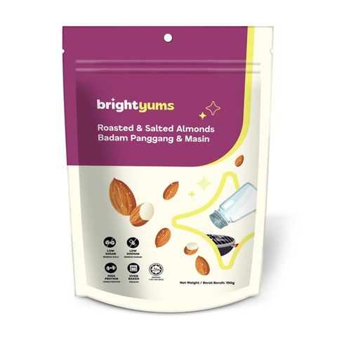 brightyums Roasted & Salted Almonds 150g