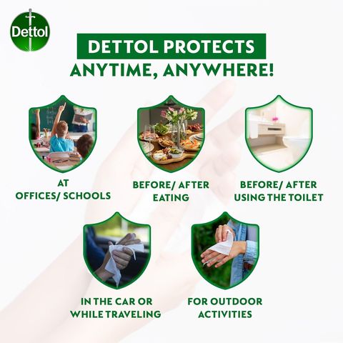 Dettol Sensitive Wet Wipes (Bundle of 3) 3 x 10 Pieces