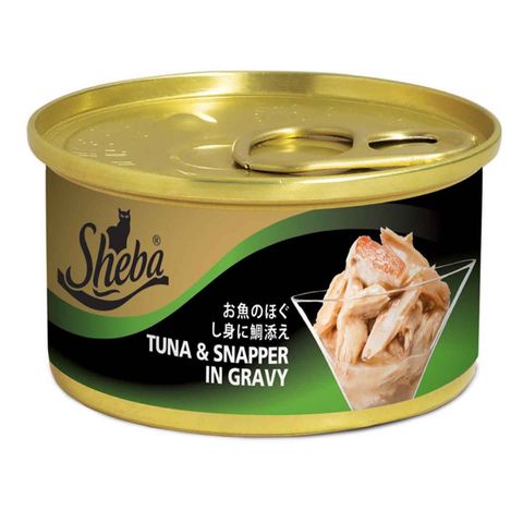 Sheba Tuna W Snapper in Gravy 85g