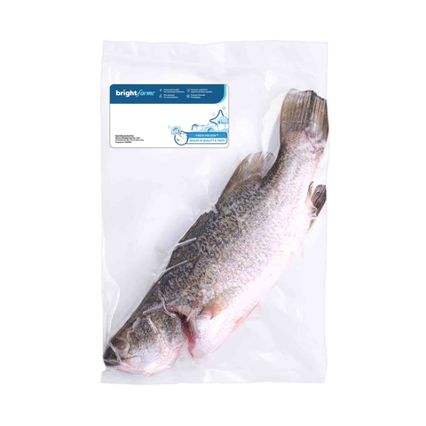 brightfarms Barramundi Seabass (Whole, Cleaned) 450g