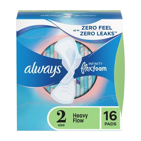 Always Infinity Flexfoam Size 2 Heavy Flow Sanitary Pads 27cm 16 Pieces