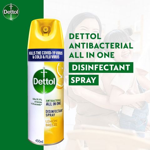 Dettol Disinfectant Spray Lemon Breeze 450ml
