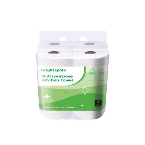 brightspots 2 Ply Kitchen Towel 4 x 60 Sheets