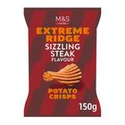 M&S Food Extreme Ridge Sizzling Steak Flavour Potato Crisps 40g (29434329)