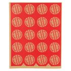 Handmade Round Sticker XT-7 (40mm) 20 Pieces
