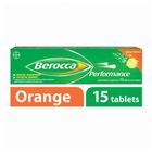 Berocca Performance Vitamin B Orange Energy Effervescent Tablet, 15 tablets