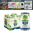 Somersby 0.0 Non Alcoholic Sparkling Apple Drink Can 4 x 320ml (Recyclable)