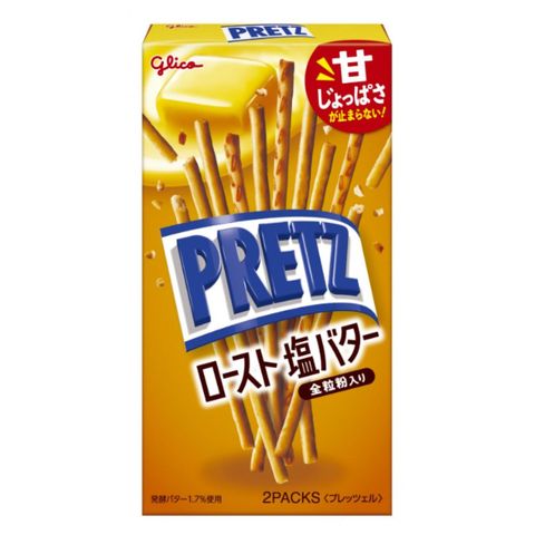 Glico Pretz Roasted Salted Butter 2 x 62g