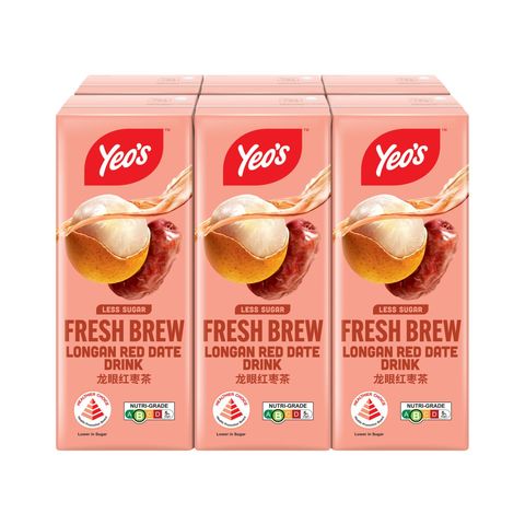 Yeo's Longan Red Date Packet Beverages 6 x 250ml