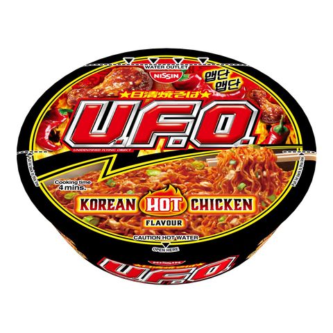 Nissin UFO Instant Noodles Bowl Korean Hot Chicken (Halal) 99g