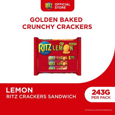 Ritz Lemon Cream Sandwich Biscuits Multipack 243g
