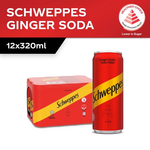Schweppes Ginger Soda 12 x 320ml