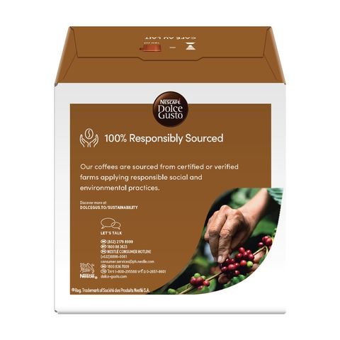 Nescafe Dolce Gusto Cafe Au Lait Coffee Capsules 16 Servings 160g
