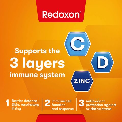 Redoxon Triple Action Immune Protector Orange Effervescent Tablets 45s