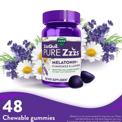 Vicks Zzzquil Pure Zzzs Melatonin Sleep Aid Gummies 48 Pieces