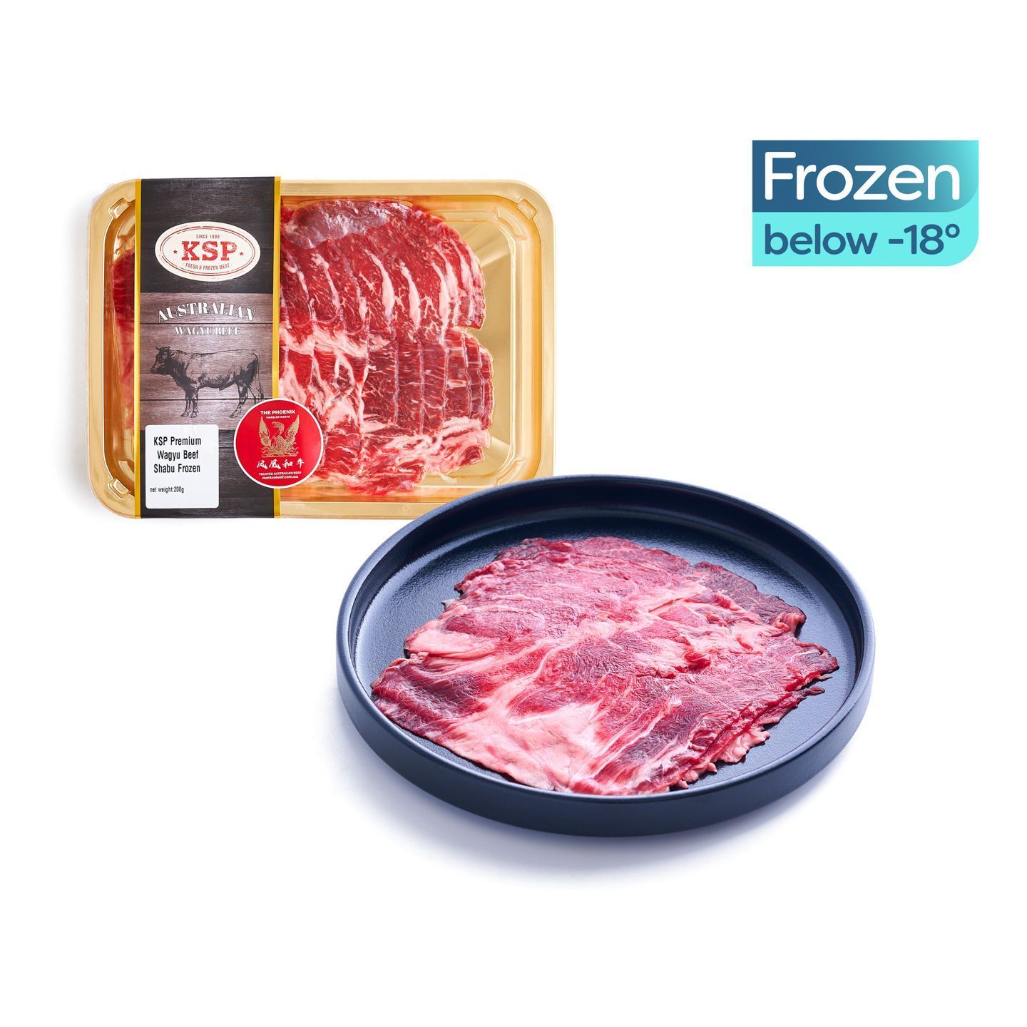 和牛JB JB-KSP Order Ksp Premium Wagyu Beef Shabu Frozen 200g from pandamart