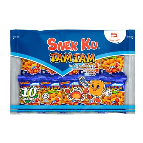 Snek Ku Tam Tam Crab (10 Packs) 120g
