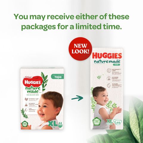 Huggies Platinum Naturemade Diapers XL 44s