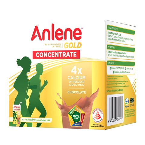 Anlene Gold Concentrate UHT Milk Chocolate 4 x 125ml
