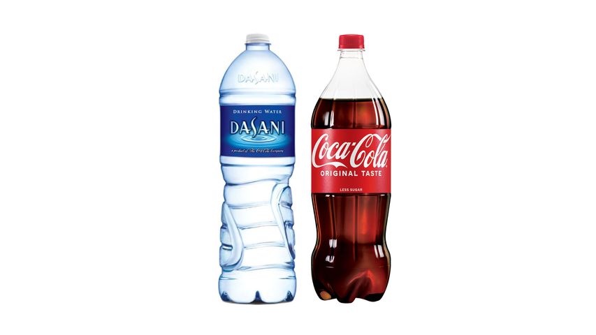 Dasani Drinking Water 1.5L & Coca-Cola Original Taste Bottle 1.5L