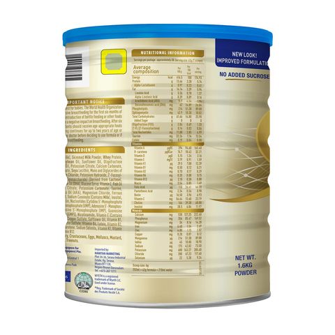 Wyeth S-26 Gold Progress Stage 3 Growing-up Milk Formula (From 12 Months) 1.6kg