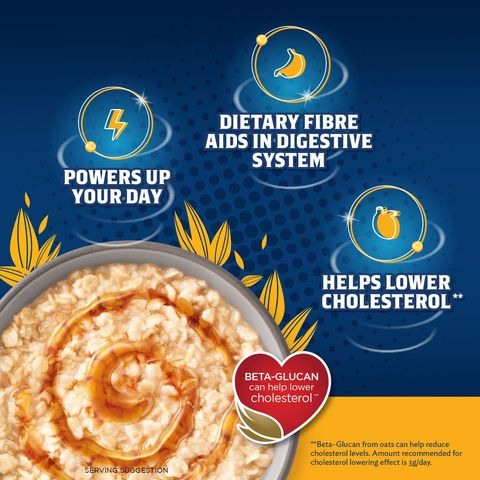 Quaker Whole Rolled Oats 5-minute Oatmeal 800g