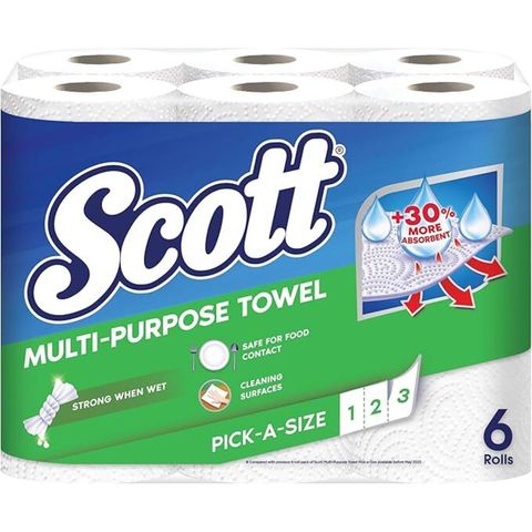 Scott Pick-A-Size Kitchen Towel 6 Rolls x 50s