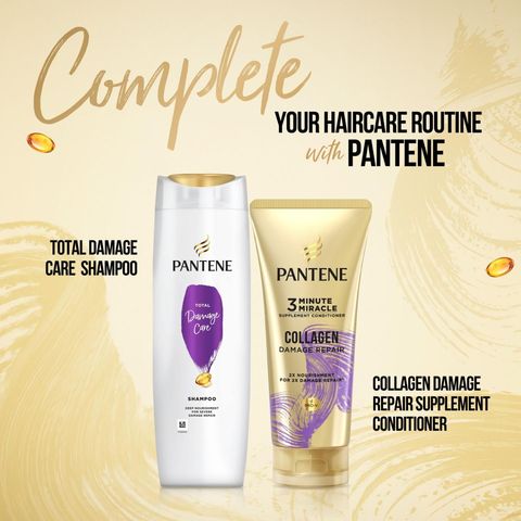 Pantene 3 Minute Miracle Supplement Conditioner Collagen Damage Repair 300ml