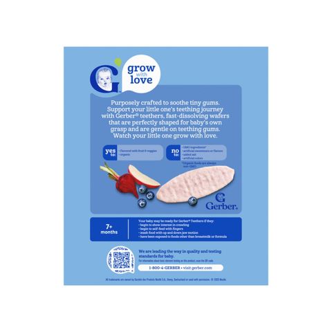 Gerber Teethers Organic Blueberry Apple Beet 48g