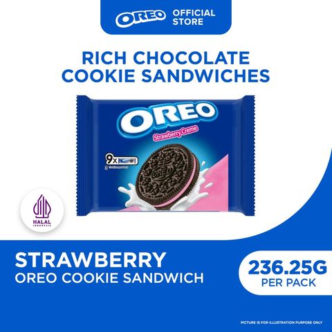 Oreo Strawberry Multipack Biscuits 248.4g