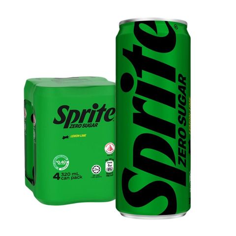 Sprite Zero Sugar 4 x 320ml (Recyclable)