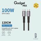 Gadget Mix Diginut BC-1221C Type-C to Type-C Data Cable 100W 1.2m Black 1 Unit