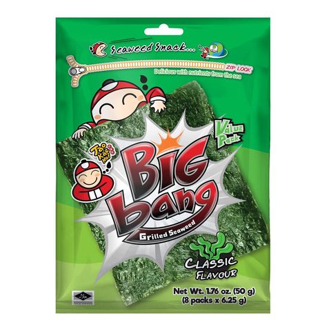 Tao Kae Noi Big Bang Grilled Seaweed (Classic) 8 x 6.25g