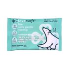 Cloversoft Organic Unbleached Bamboo Antibacterial Wipes 15 Sheets
