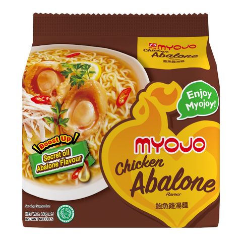 Myojo Chicken Abalone Noodles (Halal) 5pcs x 80g