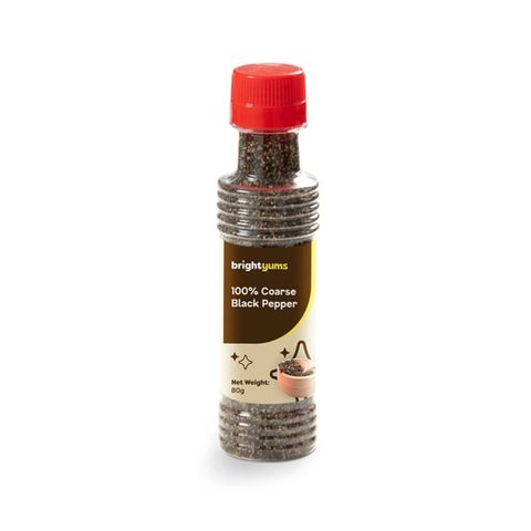 brightyums 100% Coarse Black Pepper 80g