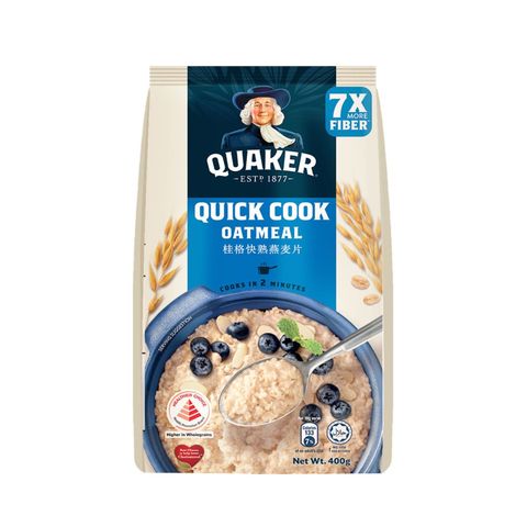 Quaker Oats Quickcook 2-minute Oatmeal 400g (Refill Pack)