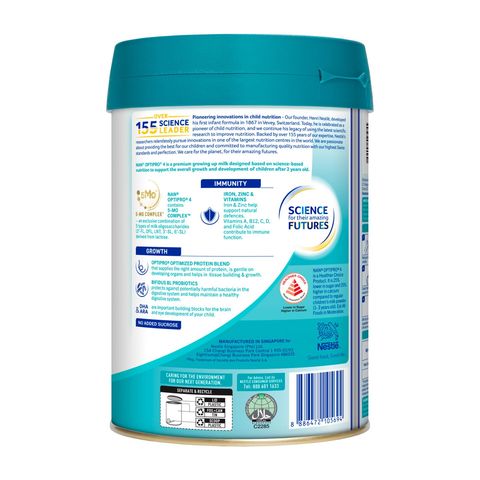 NAN Optipro 4 5MO Growing Up Milk Formula (from 2 Years) 850g