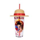 Miniso Plastic Water Bottle One Piece Plastic Tumbler with Straw Luffy (640ml) 1 Unit