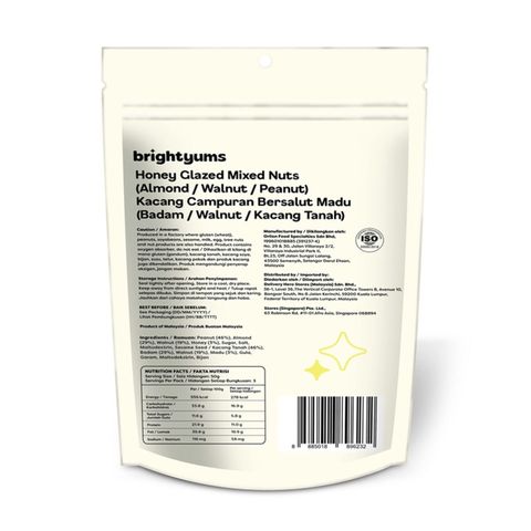 brightyums Honey Glazed Mixed Nuts 150g