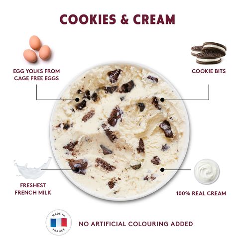 Haagen-Dazs Cookies & Cream Ice Cream Pint 473ml